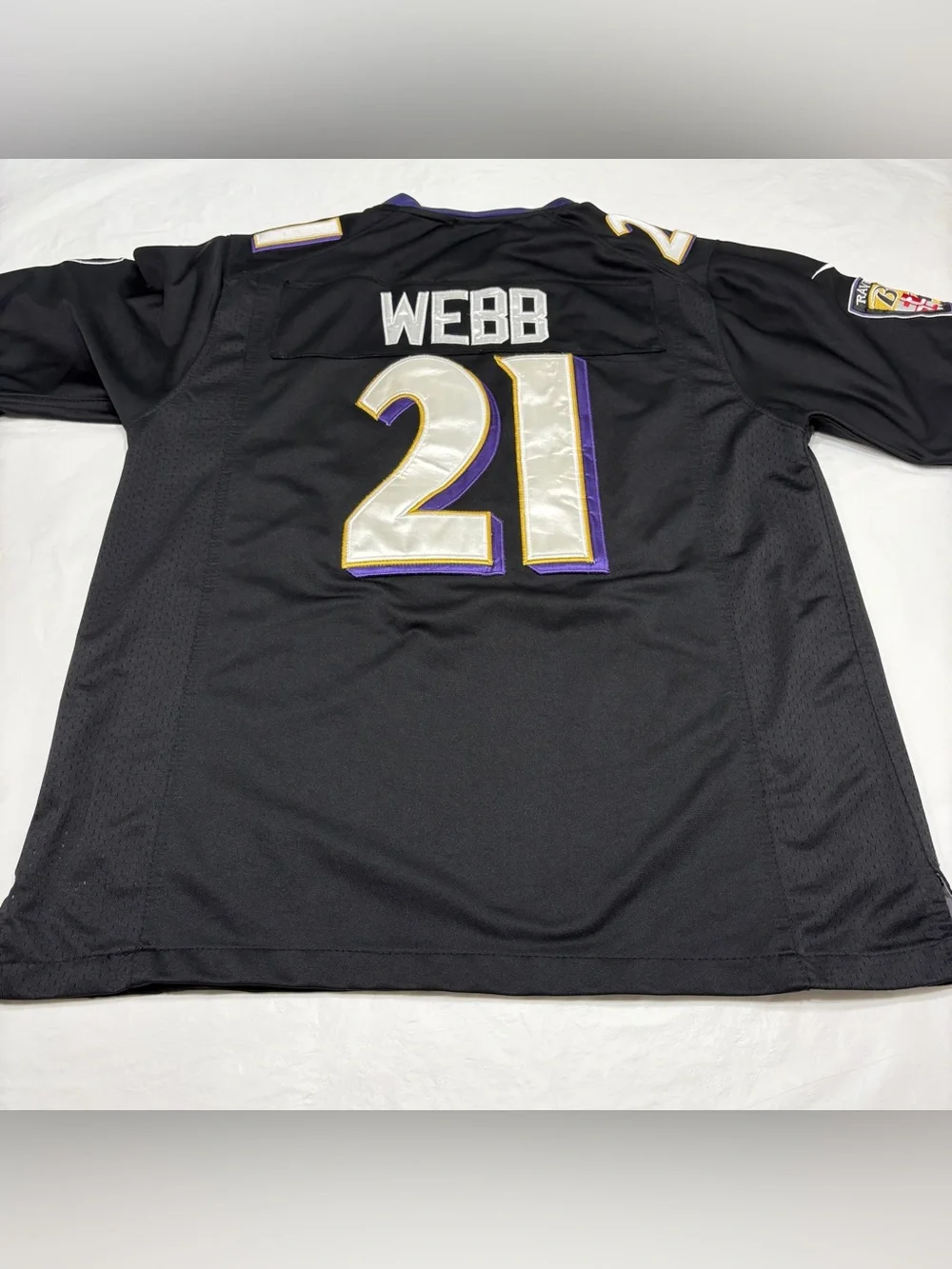 Nike On Field Baltimore Ravens Football Jersey Lardarius Webb #21 Men’s Large